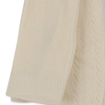 konges slojd white cotton pointelle tights