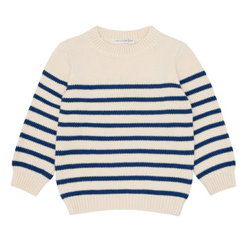 unisex breton stripe knit sweater