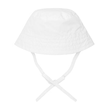 baby white bucket hat