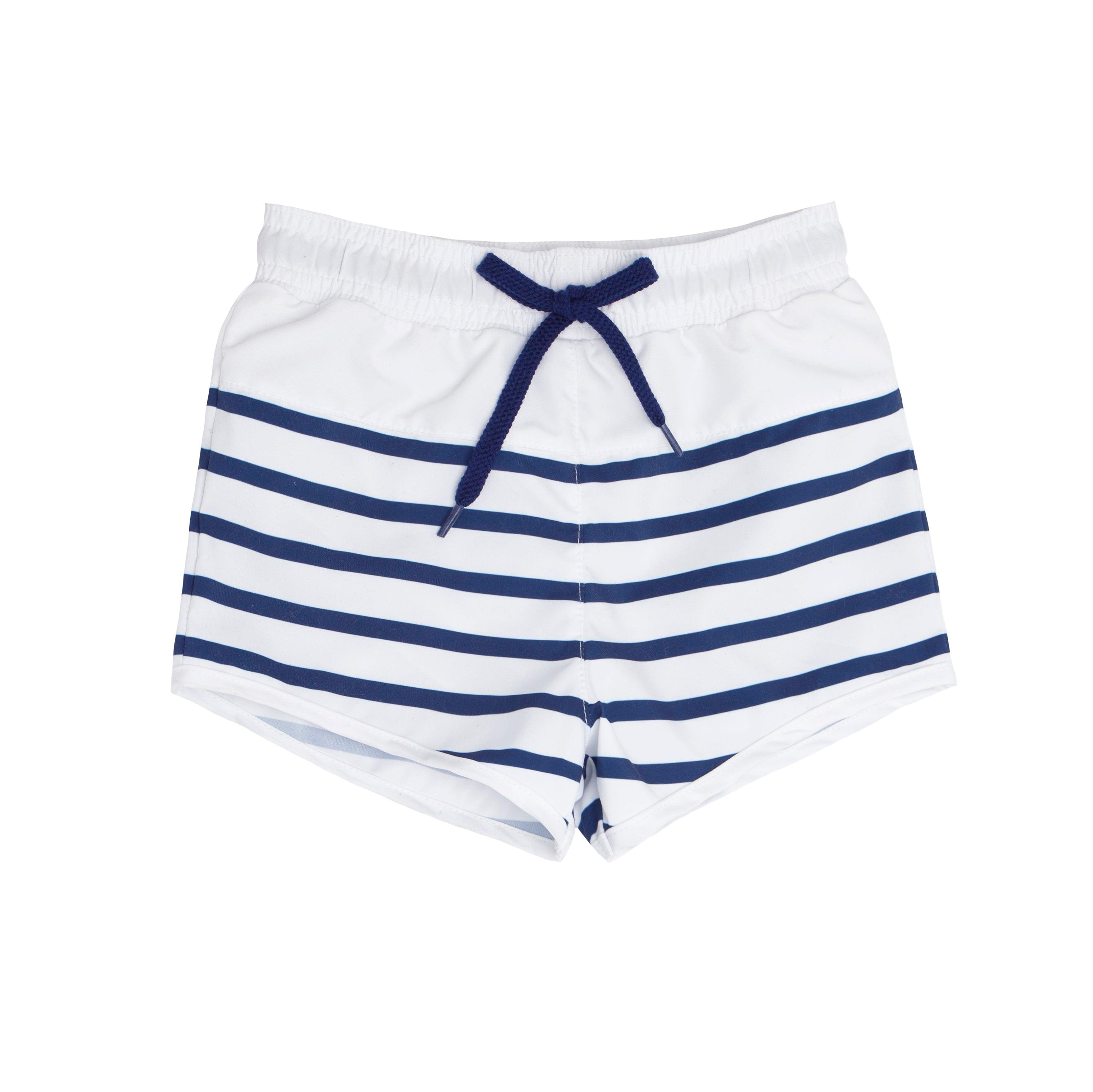 boys breton stripe boardie – minnow