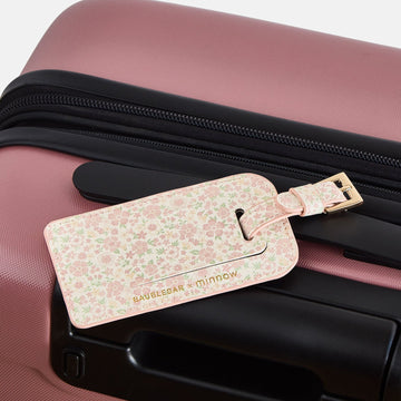 baublebar x minnow antique floral luggage tag