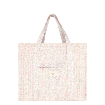 antique floral everyday tote
