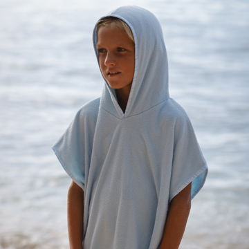 unisex pacific blue hooded coverup