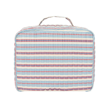 vintage stripe coated lunchbox