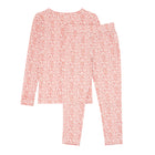girls pomegranate floral pima pajamas set