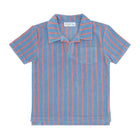 boys maritime stripe french terry polo