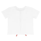 girls white and east end red french terry coverup top
