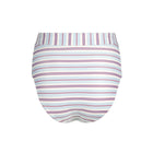 women's vintage stripe high waist bikini bottom