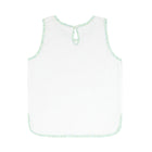 girls white french terry tank top