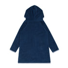 unisex navy french terry hooded zipper coverup