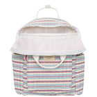 vintage stripe coated everyday backpack