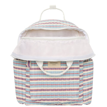 vintage stripe coated everyday backpack