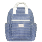 navy stripe everyday coated backpack