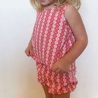 baby girls regatta red paisley scalloped bloomer set