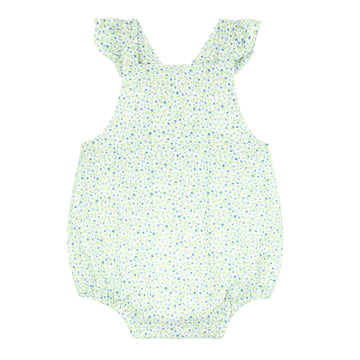 baby girls hibiscus ditsy bubble romper