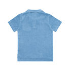 boys freshwater blue french terry polo