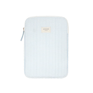 powder blue stripe tablet case