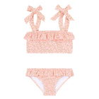 minnow x j.crew girls pink hibiscus ditsy bandeau bikini