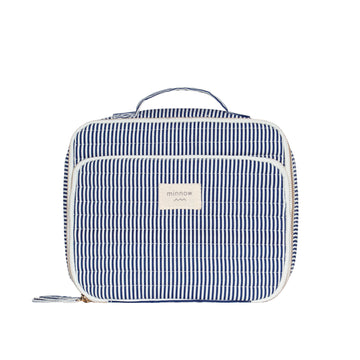brock collection x minnow provence blue weekender bag