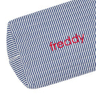 navy stripe travel pouch