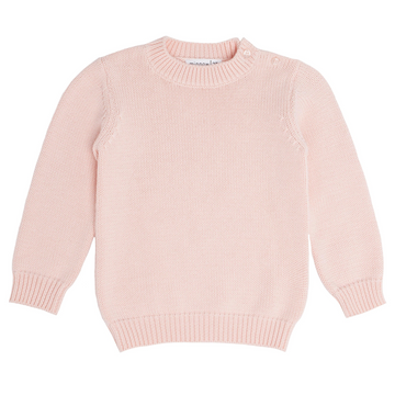 unisex soft pink knit sweater