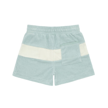 boys sage colorblock french terry short