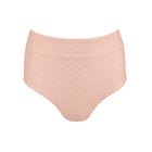 women's camellia pink dot high waisted bikini bottom