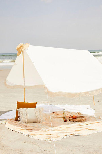 business & pleasure premium beach tent, antique white
