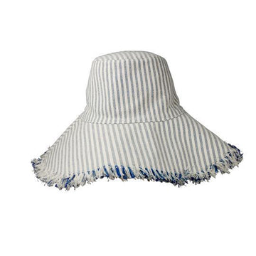 hat attack denim stripe canvas packable hat
