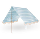 business & pleasure premium beach tent, vintage blue stripe