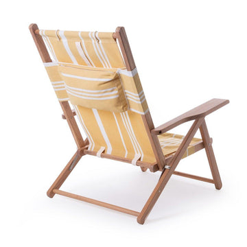 business & pleasure tommy chair, antique yellow stripe