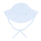 powder blue stripe sun hat