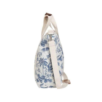 business & pleasure cooler tote bag, chinoiserie blue