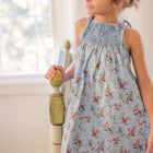 girls brock collection x minnow provence blue smocked dress