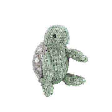 mon ami taylor the turtle knit rattle