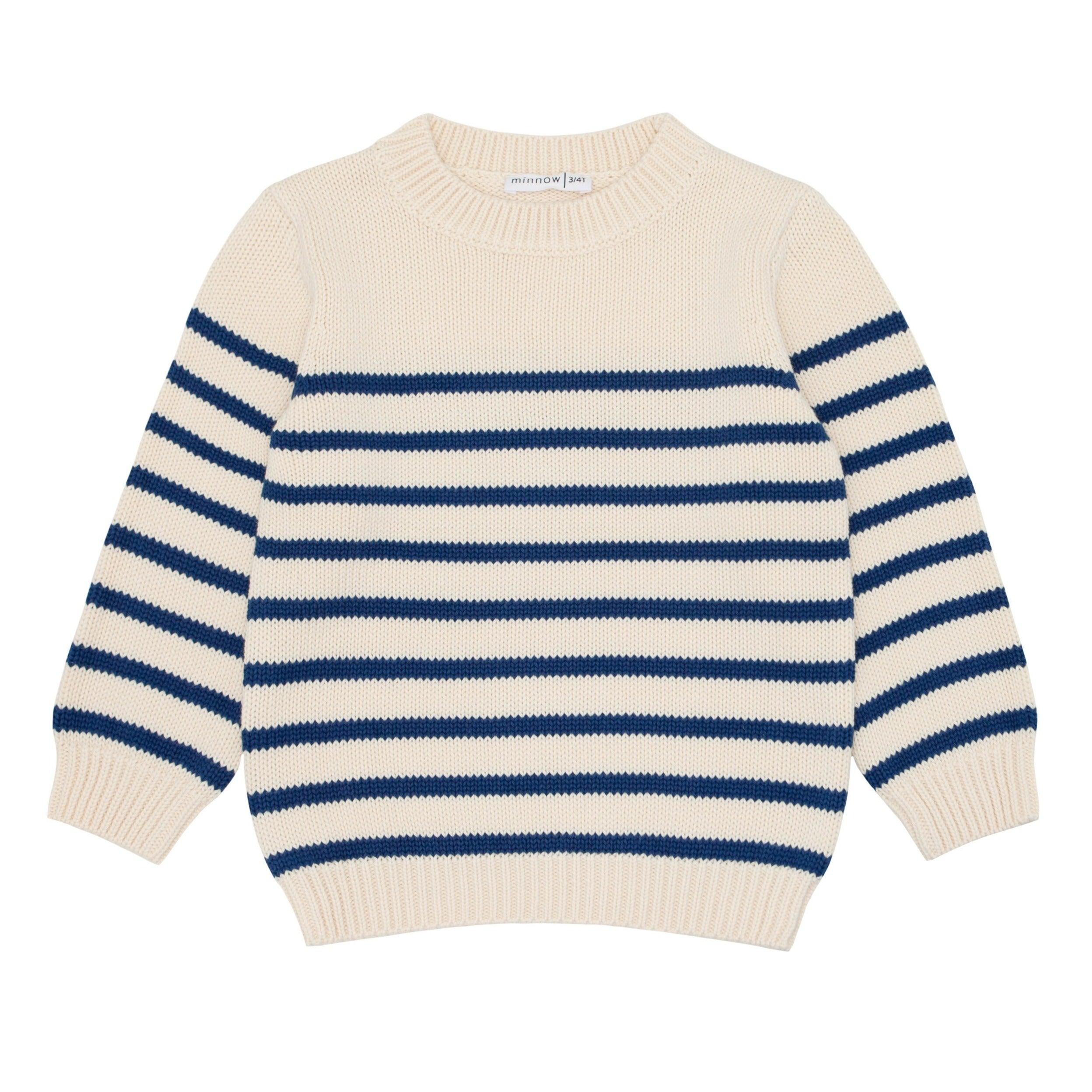 unisex breton stripe knit sweater – minnow