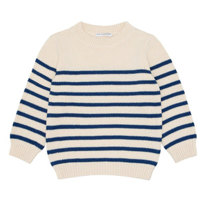unisex breton stripe knit sweater