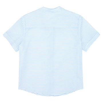 boys powder blue stripe button down shirt