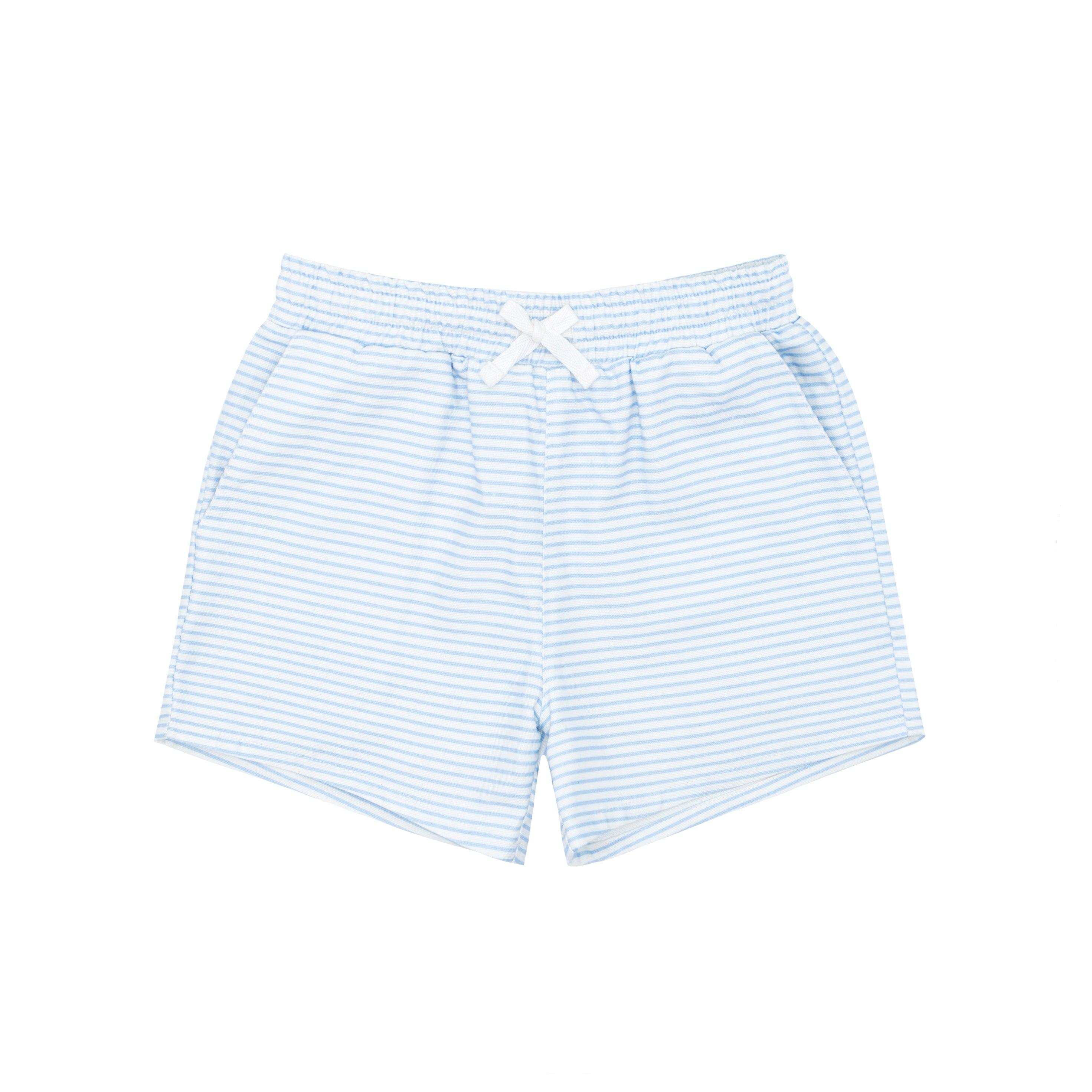 boys powder blue stripe canvas short – minnow