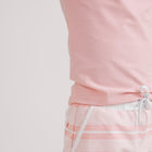 unisex sorbet pink short sleeve rashguard