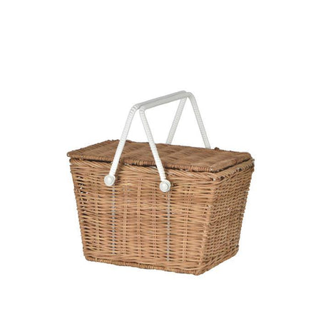 olli ella piki picnic basket, natural – minnow