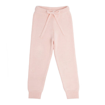 unisex soft pink knit pant
