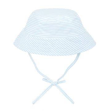 baby powder blue stripe bucket hat