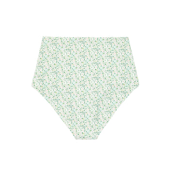 women's sea marsh floral high waisted bikini bottom