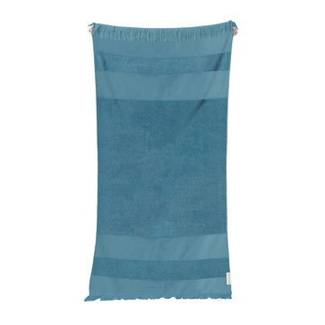 sunnylife adriatic blue stripe turkish towel