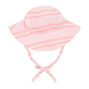 baby sorbet pink stripe sun hat