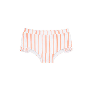 girls calypso coral stripe swim shorts