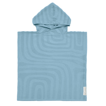 sunnylife blue hooded beach towel