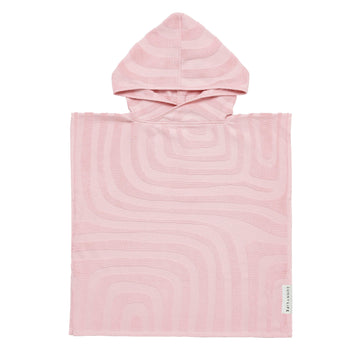 sunnylife pink hooded beach towel