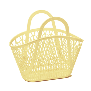 sun jellies betty basket, yellow